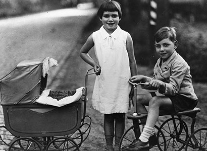 Um 1910 auf der Strasse in Montabaur Foto LMW